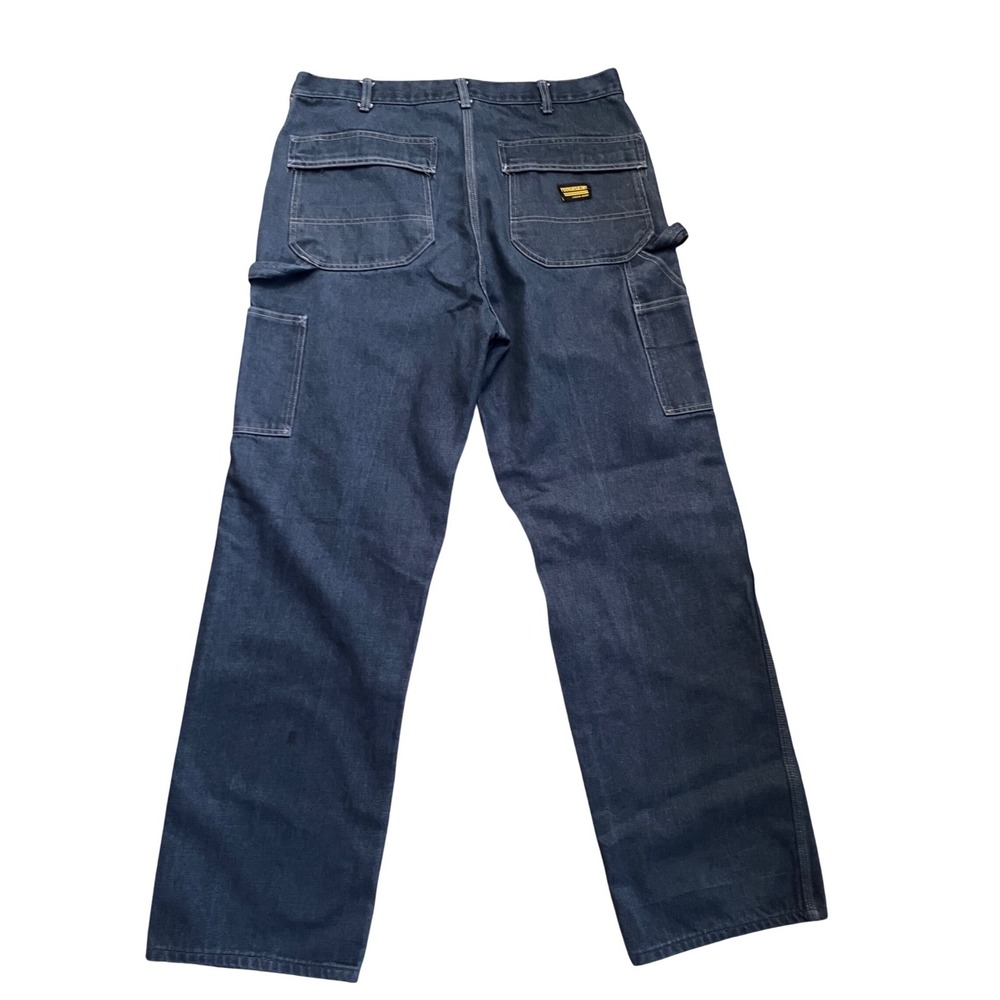 Vintage Toughskins Carpenter Jeans Union Made‎ Hammer Loop Workwear 38x33